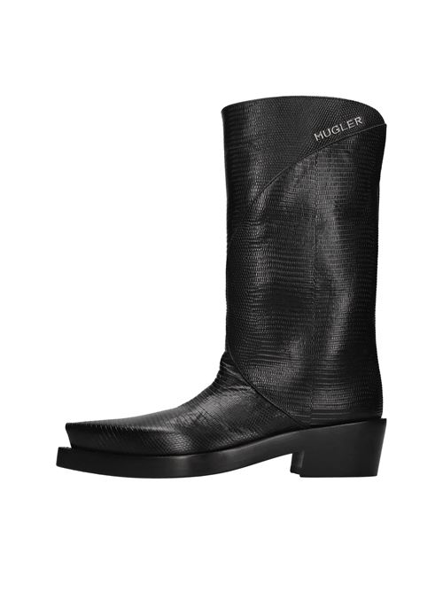 Stivali in pelle MUGLER | MUWSS25SC143_TF001 FAUX LIZARDNERO